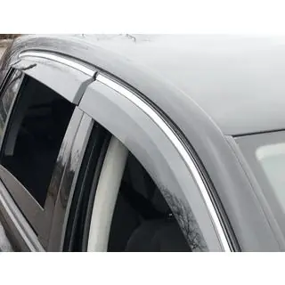 Deflettori Finestrini con Modanatura Cromata (4 pz, Sunplex Chrome) foto 2