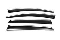 Volkswagen Golf 7/E-Golf 2012-2020 Deflettori Finestrini con Modanatura Cromata HB (4 pz, Sunplex Chrome) foto 5