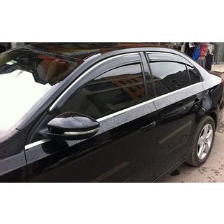 Deflettori Finestrini con Modanatura Cromata (4 pz, Sunplex Chrome) foto 2