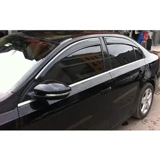Deflettori Finestrini con Modanatura Cromata (4 pz, Sunplex Chrome) foto 2