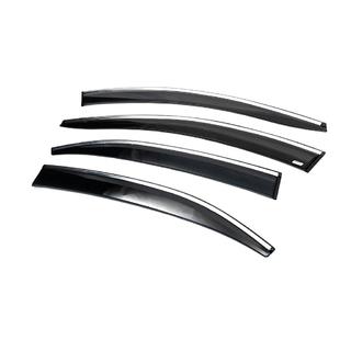 Deflettori Finestrini con Modanatura Cromata (4 pz, Sunplex Chrome) foto 4