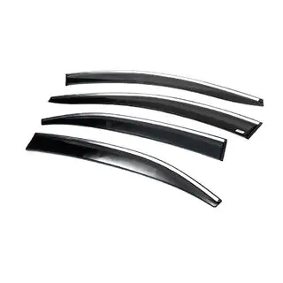 Deflettori Finestrini con Modanatura Cromata (4 pz, Sunplex Chrome) foto 4