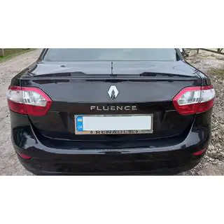 Spoiler Lip (Sunplex, nero) (125,4cm x 7,2cm) Renault Fluence 2009-2016 foto 2
