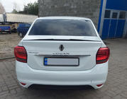 Renault Logan II 2013-2022 Spoiler Lip (Sunplex, nero) (118,5cm x 5,5cm) foto 1