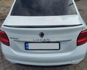 Dacia Logan II 2013-2022 Spoiler Lip (Sunplex, nero) (118,5cm x 5,5cm) foto 1