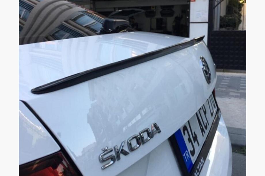 Skoda Octavia III A7 2013-2019 Spoiler Lip (Sunplex, nero) (115,4cm *6cm) Image