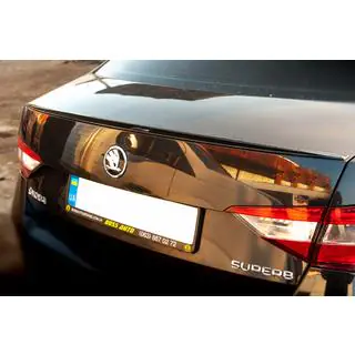Spoiler Lip (Sunplex, nero) (119,2cm*7,3cm) Skoda Superb 2015-2024 foto 4