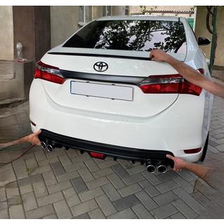 Spoiler Lip (Sunplex, nero) (118cm *6,4cm) Toyota Corolla 2013-2019 foto 2