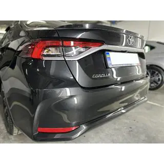 Spoiler Lip (Sunplex, nero) (117,9cm * 5,5cm) Toyota Corolla 2019- foto 1