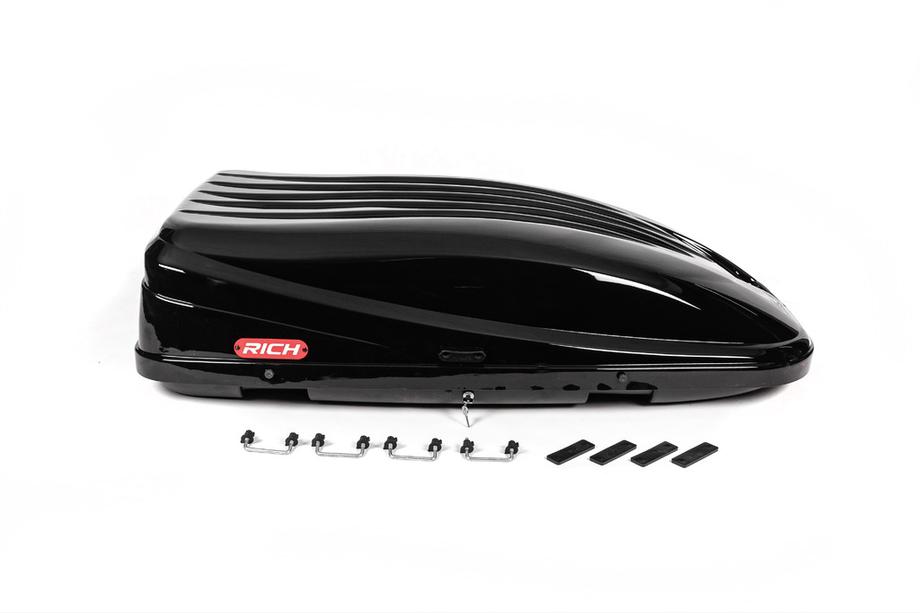 Box da Tetto RICH Nero Lucido (390 L) Foto 3