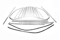 BMW X5 E70 2007-2013 Cornici Finestrini Acciaio Inox foto 2