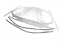 BMW X5 E70 2007-2013 Cornici Finestrini Acciaio Inox foto 3