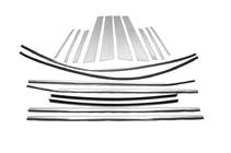 BMW X6 F16 2014-2019 Set cornici finestrini (18 pz) foto 2
