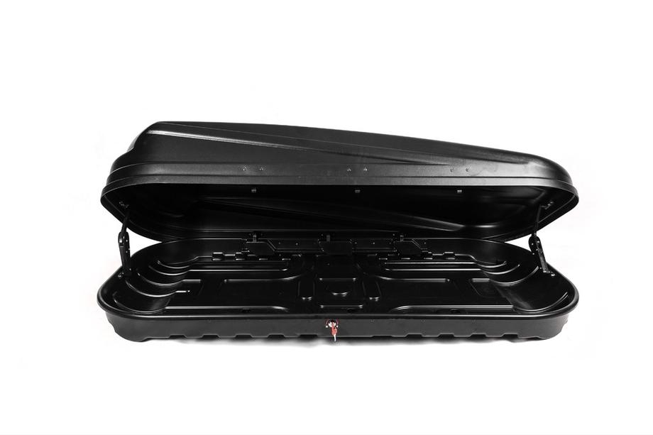 Box da tetto doppia apertura KX nero opaco (520 L) Foto 6