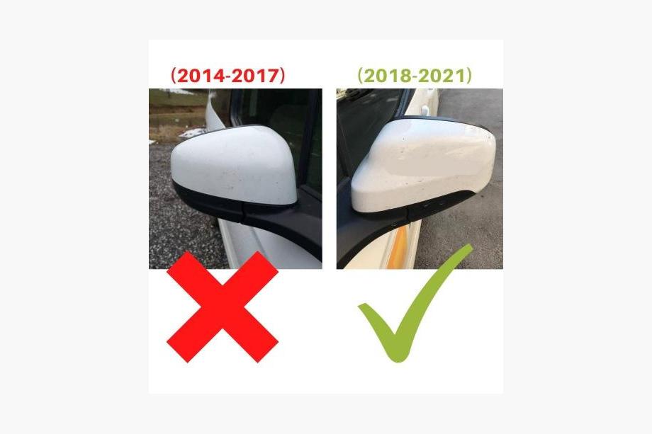 Ford Courier 2014-2023 Cover Specchietti BMW-Style (2018↗, 2 pz) Foto 4