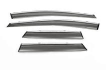 Mazda CX-7 2006-2012 Deflettori finestrini con cromatura (4 pz, Libao) foto 1
