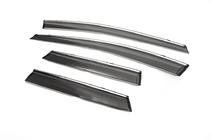 Mazda CX-7 2006-2012 Deflettori finestrini con cromatura (4 pz, Libao) foto 2