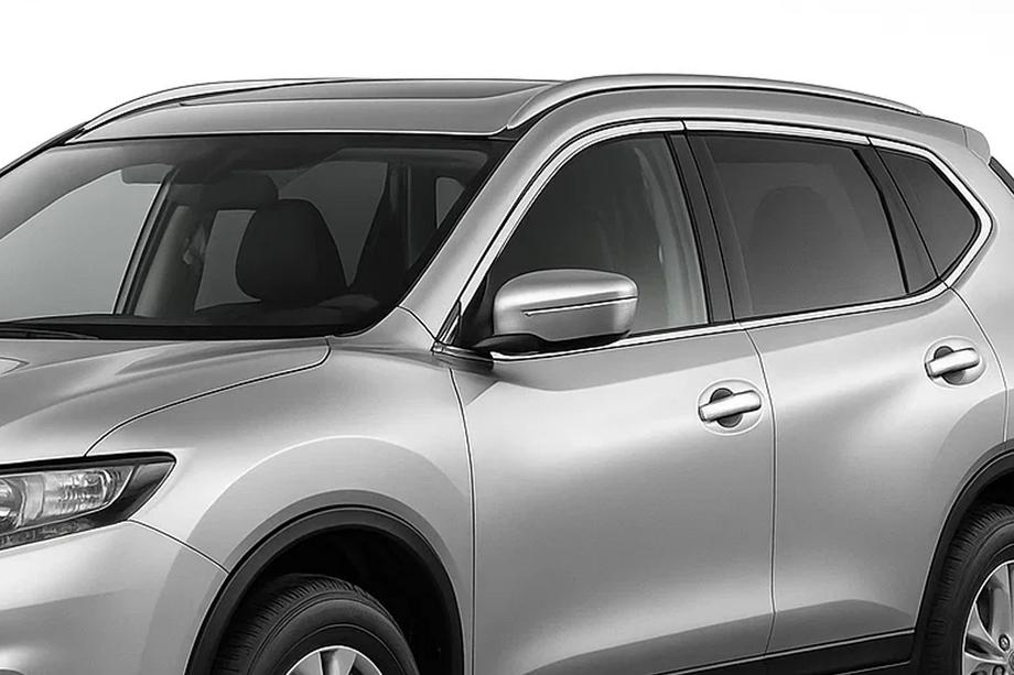 Nissan X-trail T32/Rogue 2014-2021 Mancorrenti tetto integrati grigi OEM (per X-trail, alluminio, installazione con adesivo) Foto 1