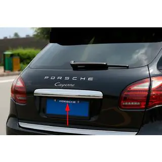 Modanatura sopra targa Libao (acciaio inox) Porsche Cayenne 2010-2017 foto 1