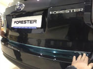Subaru Forester 2013-2018 Modanatura bagagliaio Libao acciaio inox foto 2