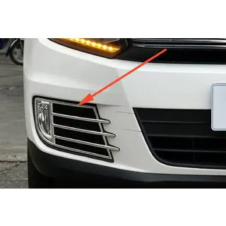 Coperture cromate fendinebbia Libao 2011-2016 per Aziat (2 pz, plastica) Volkswagen Tiguan 2007-2016 foto 1
