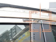 BYD S6 2010-2016 Kit completo cornici finestrini Libao acciaio inox foto 3