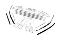 BYD S6 2010-2016 Kit completo cornici finestrini Libao acciaio inox foto 7