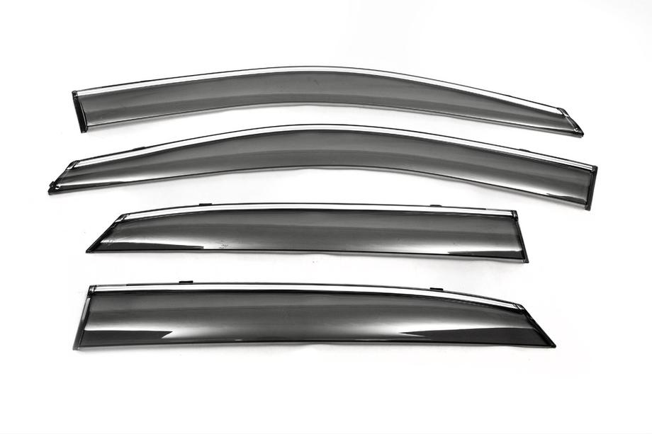 BYD S6 2010-2016 Deflettori finestrini cromati (4 pz, Libao) Image