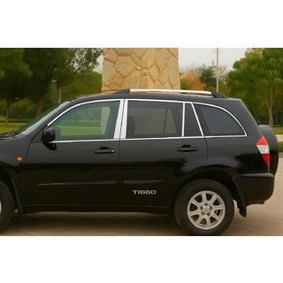 Kit completo cornici finestrini 2010-2014 (4 pz, Libao) Chery Tiggo 1 2005-2016 foto 1