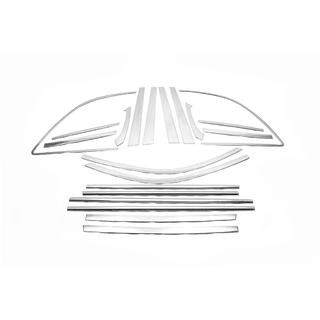 Kit completo cornici finestrini 2010-2014 (4 pz, Libao) Chery Tiggo 1 2005-2016 foto 2