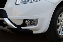 Geely Emgrand X7 2011- Coperture cromate per fendinebbia Libao (2 pz, plastica) foto 3