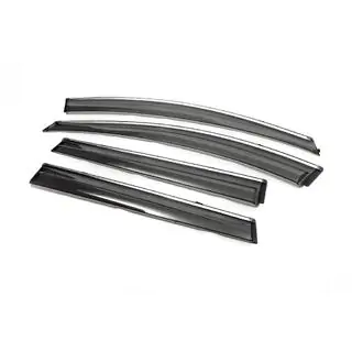 Deflettori Finestrini con Modanatura Cromata 2012-2016 (4 pz, Libao) GreatWall Haval H6 2011- foto 2