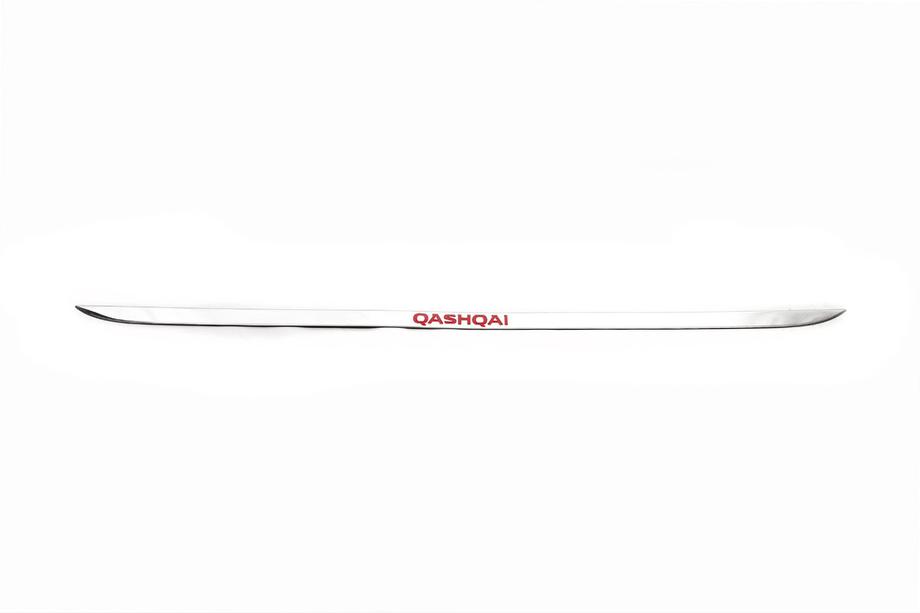 Nissan Qashqai 2014-2021 Bordino bagagliaio con scritta (Libao, acciaio inox) Foto 3