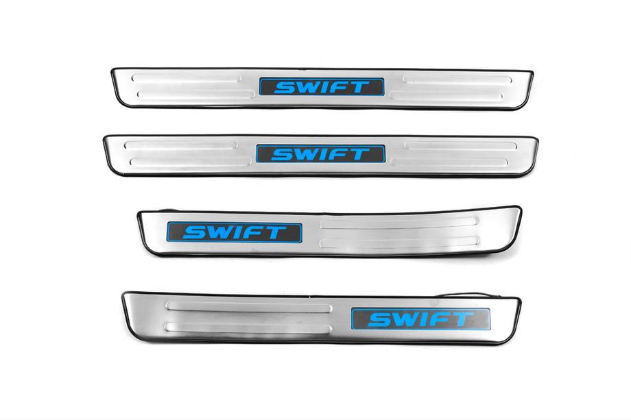 Suzuki Swift 2010-2017 Battitacco Libao LED (4 pz, acciaio inox) Foto 1