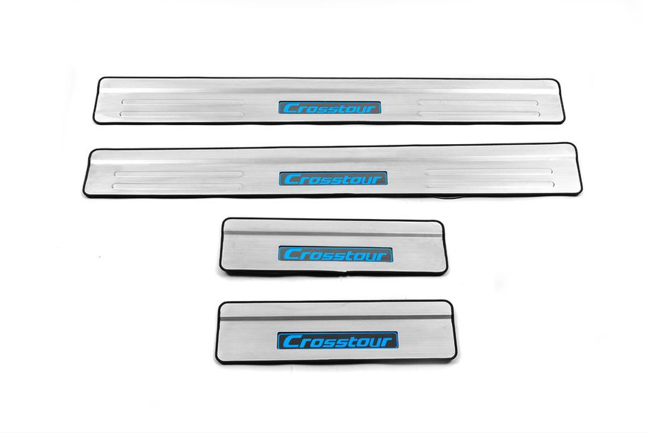Honda Crosstour 2009-2015 Battitacco Libao LED acciaio inox Foto 2
