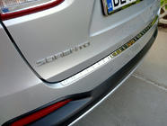 Kia Sorento III UM 2014-2020 Protezione paraurti posteriore acciaio inox foto 1