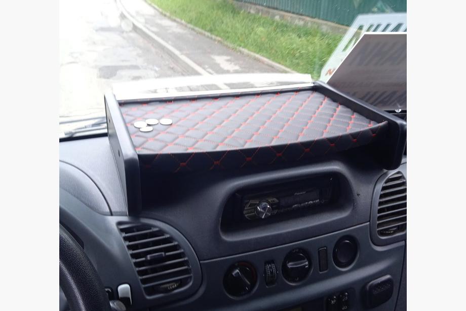 Mercedes Sprinter W901/902/903/904/905 1995–2006 Mensola cruscotto (2000-2006, Nera con cuciture rosse) CDI Image