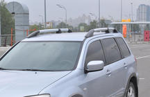 Mitsubishi Outlander 2001-2006 Barre longitudinali tetto (2 pz, OEM) foto 2