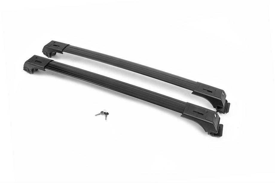 Renault Duster 2008–2017 Barre portatutto per railings con chiave Skybar V1 (2014-2018, 2 pz) 2014-2018, Grigio Foto 3