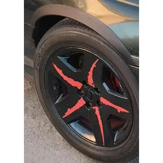 Allargatori passaruota (4 pz, neri, plastica ABS) foto 2