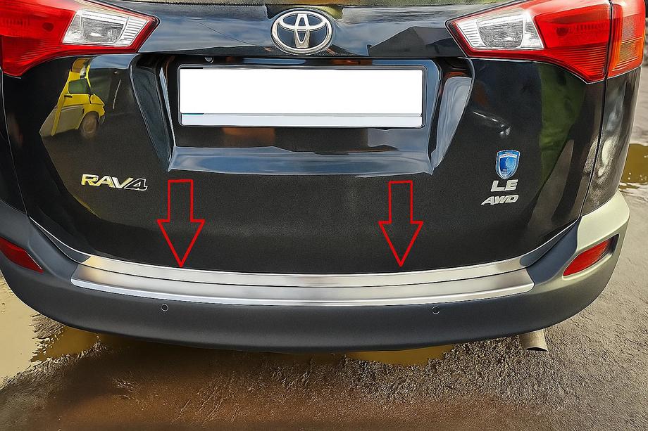 Toyota Rav 4 2013-2018 Modanatura bagagliaio Libao V1 (2013-2016, acciaio inox) Image