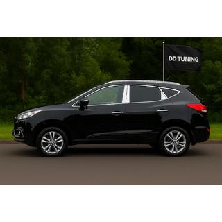 Set completo cornici vetri e montanti LIBAO (20 pz, acciaio inox) Hyundai IX-35 2010-2015 foto 1