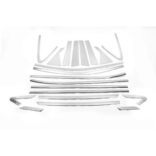 Set completo cornici vetri e montanti LIBAO (20 pz, acciaio inox) Hyundai IX-35 2010-2015 foto 2