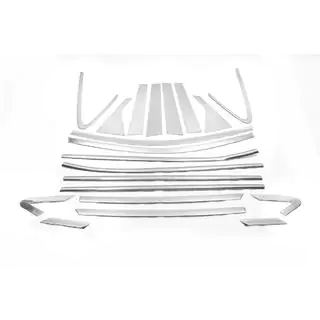 Set completo cornici vetri e montanti LIBAO (20 pz, acciaio inox) Hyundai IX-35 2010-2015 foto 2