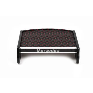 Mensola per cruscotto (Nera con cuciture rosse) foto 2