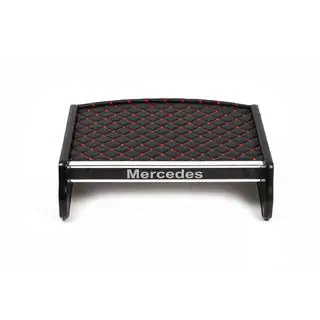 Mensola per cruscotto (Nera con cuciture rosse) foto 2