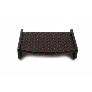 Mensola per cruscotto (Nera con cuciture rosse) foto 4