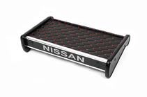 Nissan Primastar 2002-2014 Mensola cruscotto (2001-2010, Nera con cuciture rosse) foto 1