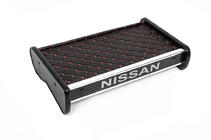 Nissan Primastar 2002-2014 Mensola cruscotto (2001-2010, Nera con cuciture rosse) foto 3