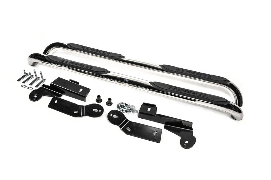 Toyota Rav 4 2006-2013 Barre laterali per passo lungo L 169,5 cm (76mm, 2 pz, acciaio inox) Foto 4